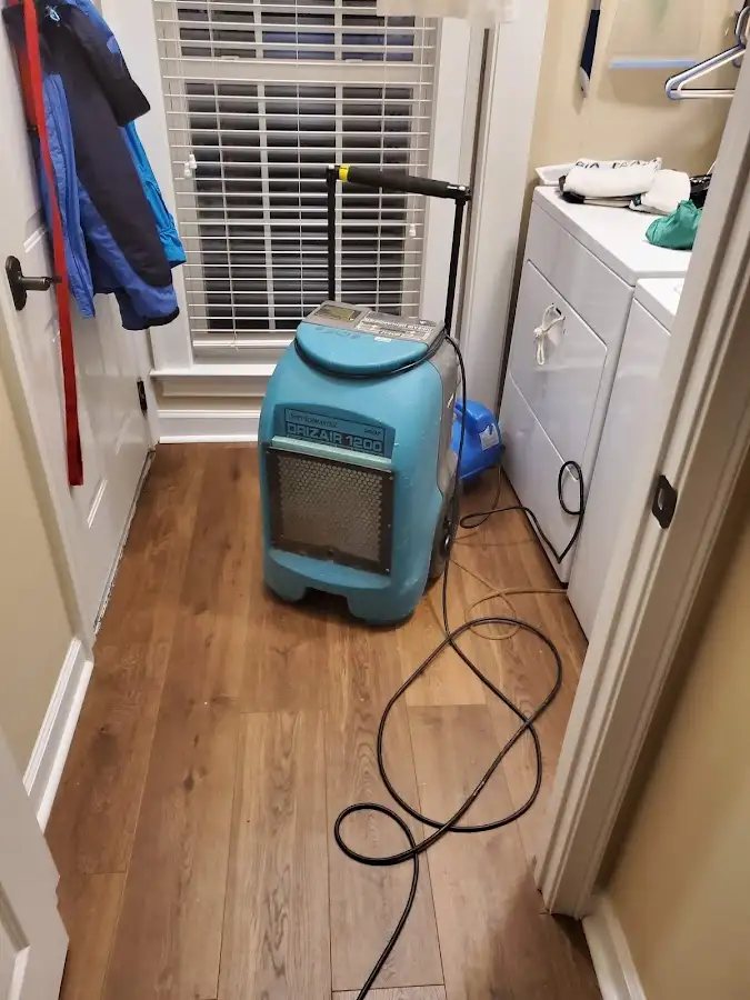 Commercial dehumidifier deployed for Flood Damage Cleanup in Blackfoot